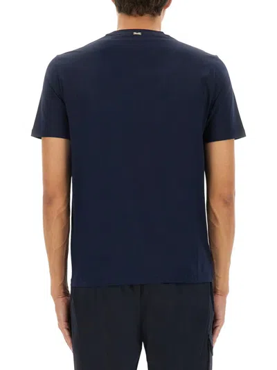 Herno Cotton T-shirt In Blue