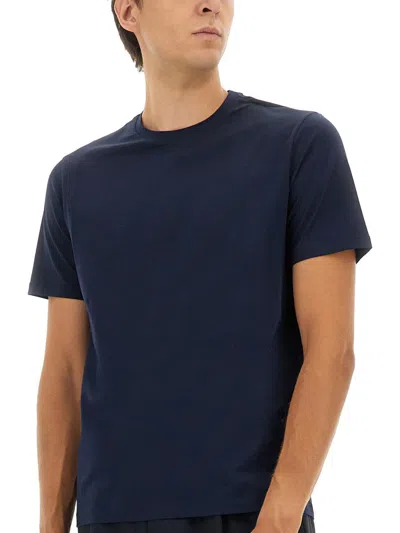 Herno Cotton T-shirt In Blue