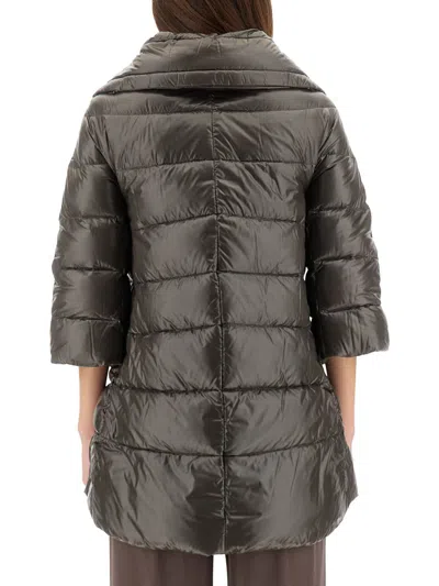 Herno A-shape Cleofe Jacket In Black