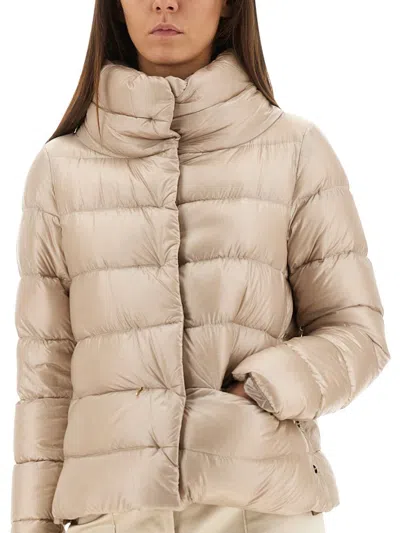 Herno "ultralight" Nylon Hood In Neutral
