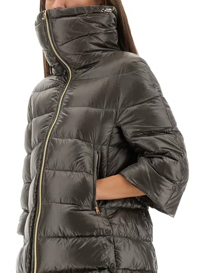 Herno A-shape Cleofe Jacket In Black