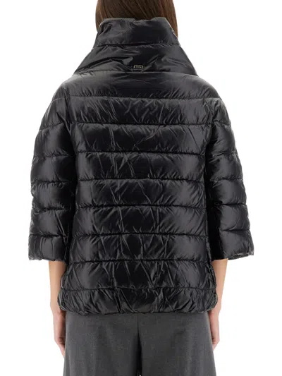 Herno Aminta Quilted Shell Jacket In Black