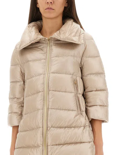 Herno A-shape Cleofe Jacket In Neutral