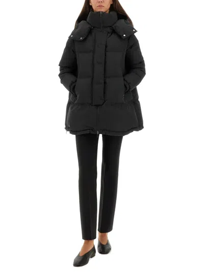 Herno "relaxed" Jacket In Two Layers "windstopper" In Black