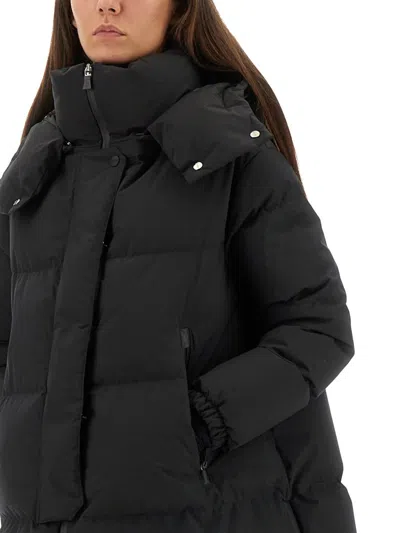 Herno "relaxed" Jacket In Two Layers "windstopper" In Black