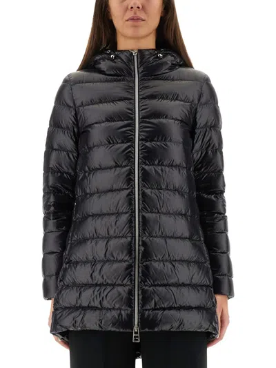 Herno Down Jacket "a-shape Amelia" In Black