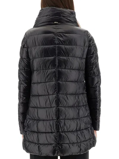 Herno Down Jacket "a-shape Amelia" In Black