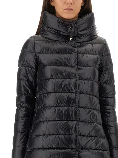 Herno Down Jacket "a-shape Amelia" In Black