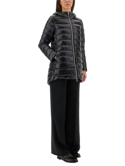 Herno Down Jacket "a-shape Amelia" In Black