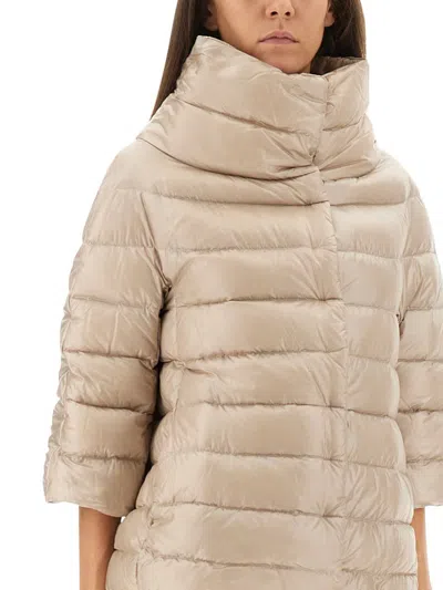 Herno Down Jacket "aminta" In Neutral