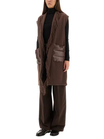Herno Resort Sleeve Made Of Warmy And Ultralight Nylon In Brown