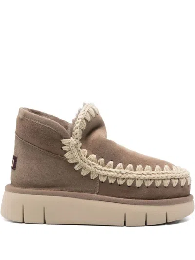 Mou Eskimo Bounce Sneaker Boots In Neutral