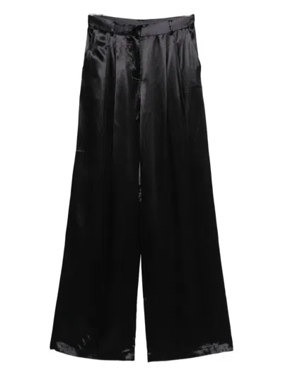 The Andamane Pleat-detail Trousers In Black