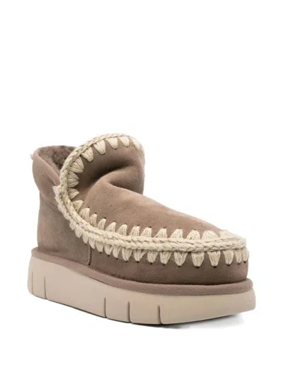 Mou Eskimo Bounce Sneaker Boots In Neutral
