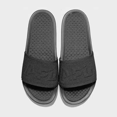 Apl Athletic Propulsion Labs Big Logo Techloom Slide Black In Black