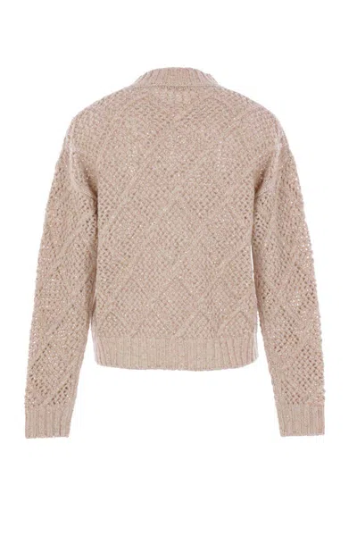 Max Mara Studio Sweaters In Neutral