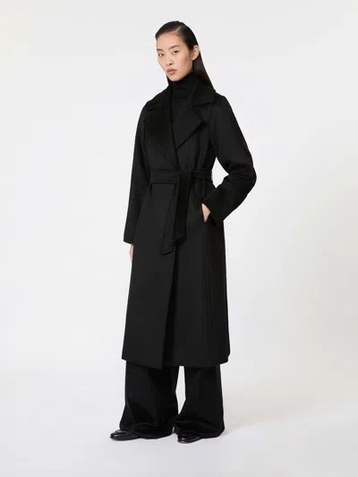 Max Mara Long Coat By In Black