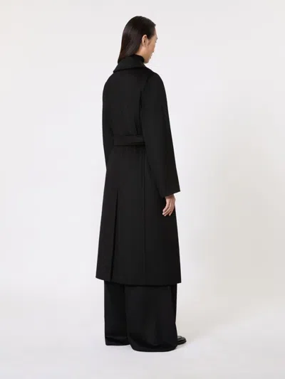 Max Mara Long Coat By In Black