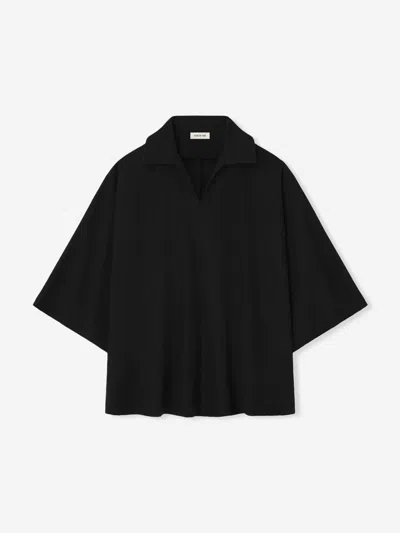 Fear Of God Virgin Wool Polo In Black