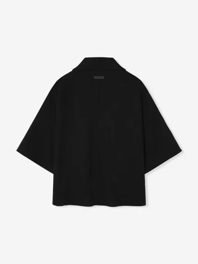 Fear Of God Virgin Wool Polo In Black