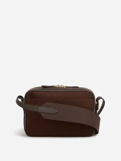 Bally Logo Crossbody In Brown