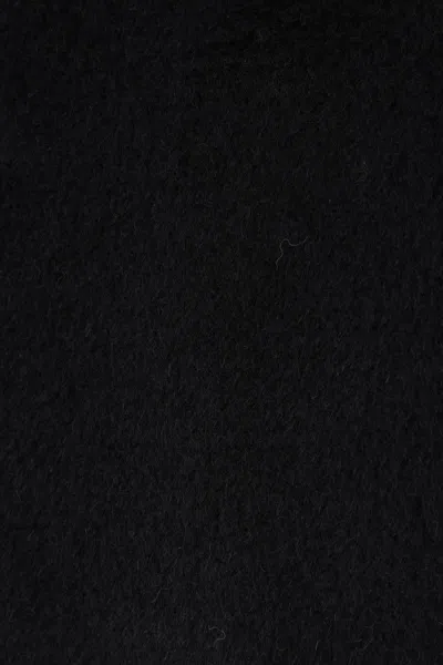 Max Mara Sleeveless Teddy Jacket In Alpaca And Wool In Black