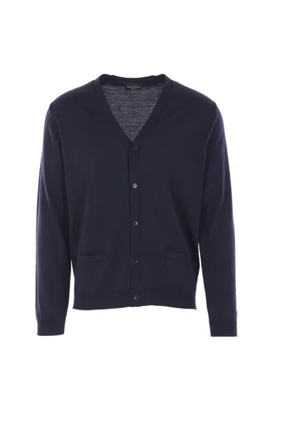 Roberto Collina Sweaters Blue In Blue