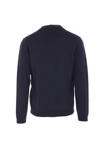 Roberto Collina Sweaters Blue In Blue