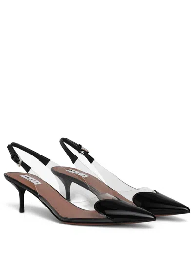 Alaïa Le Cœur Slingbacks In Patent Leather Shoes In Multi