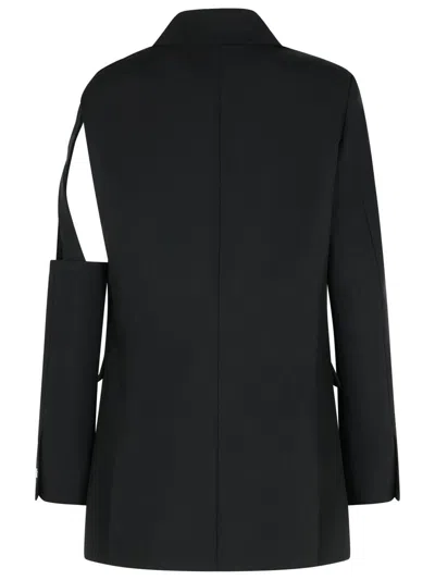 Coperni Cutout Detail Blazer Long Sleeves In Black