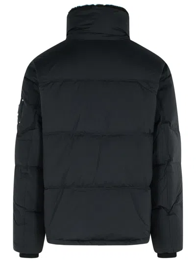 Moose Knuckles 'everest Puffer' Black Cotton Blend Down Jacket In Black