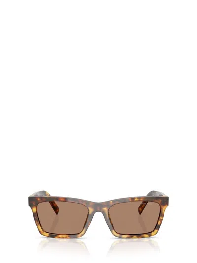 Miu Miu Square-frame Tortoiseshell Sunglasses In Brown