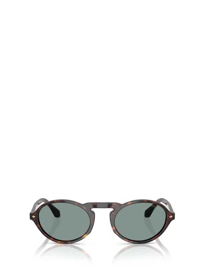 Giorgio Armani Oval Frame Sunglasses In Black