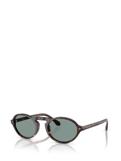 Giorgio Armani Oval Frame Sunglasses In Black