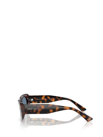 Jimmy Choo Eyewear Rectangle Frame Sunglasses In Blue