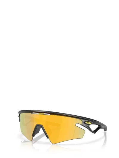 Oakley Frame Wraparound Sunglasses Nose Pads Rubberized Temples In Yellow