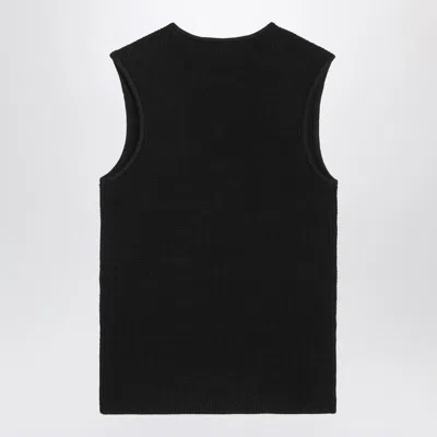 Fear Of God Essential Tank Top In Stretch Waffle Fabric In Black