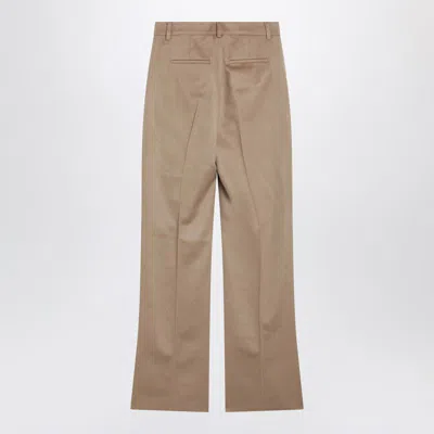 Max Mara Carbone Straight-leg Pants In Brown