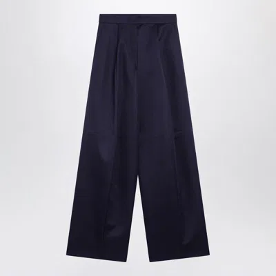 Sportmax Oversized High Waist Wide-leg Trousers In Purple