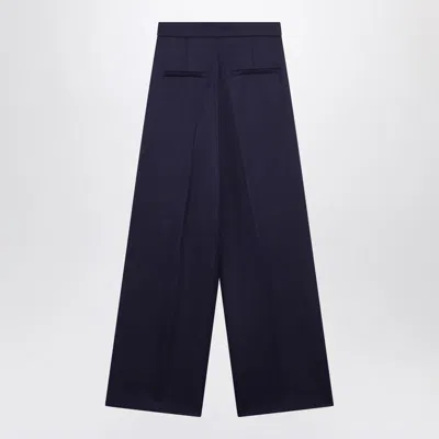 Sportmax Oversized High Waist Wide-leg Trousers In Purple