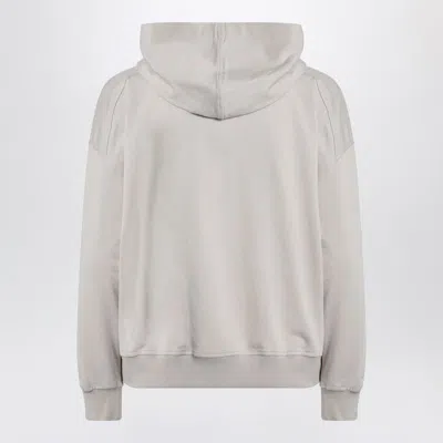 Brunello Cucinelli Cotton Zip Hoodie With Hood And Pockets In Gray