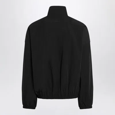 Fear Of God Nylon Zip-up Sweatshirt In Black
