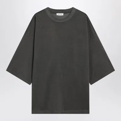 Fear Of God Oversized T-shirt In Faded Jersey In Gray