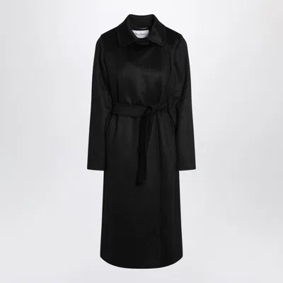 Max Mara Belted Waist Long Sleeve Camel Coat In Multi