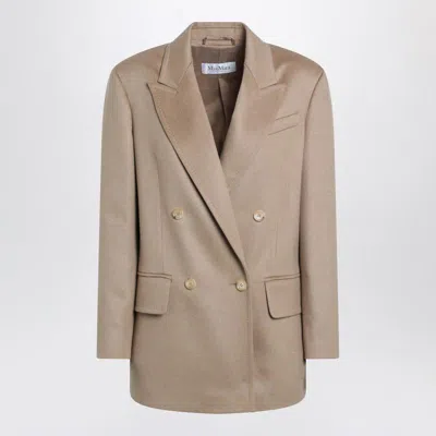 Max Mara Cream Double-breasted Jacket In Neutral