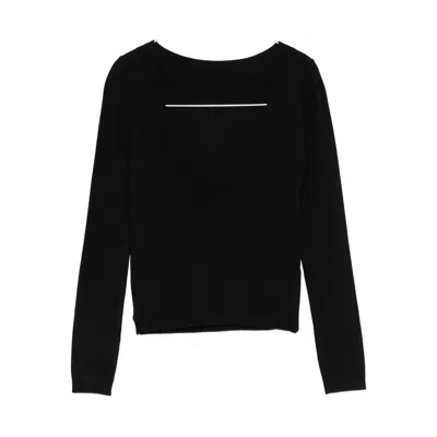 Gimaguas Natalie V-back Sweater In Black