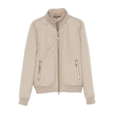 Moorer Cashmere Zip-up Jacket In Multi