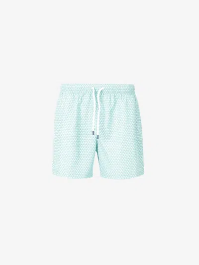 Fedeli Swim Trousers Woven Fabric Man In Blue