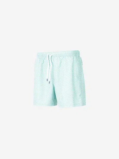Fedeli Swim Trousers Woven Fabric Man In Blue
