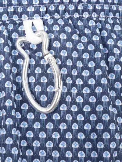 Fedeli Jellyfish Print Swimsuit In Blue